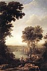 Landscape with the finding of Moses by Claude Lorrain